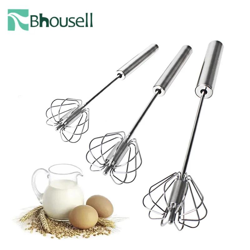 

2021 New Stainless Steel Semi-automatic Home Kitchen Whisk Simple Cream Mixer Baking Tools Kitchen Gadgets and Accessories