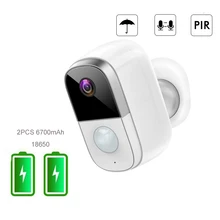 1080P Rechargeable Battery WiFi Camera WiFi Security Camera Outdoor Night Vision PIR Motion Sensor 2-Way Audio IP66 Waterproof