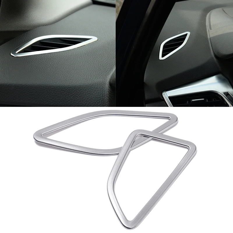

car accessries For BMW 2 Series 218i 220i ABS Chrome Dashboard Upper AC Air Vent Outlet Cover Case Trim