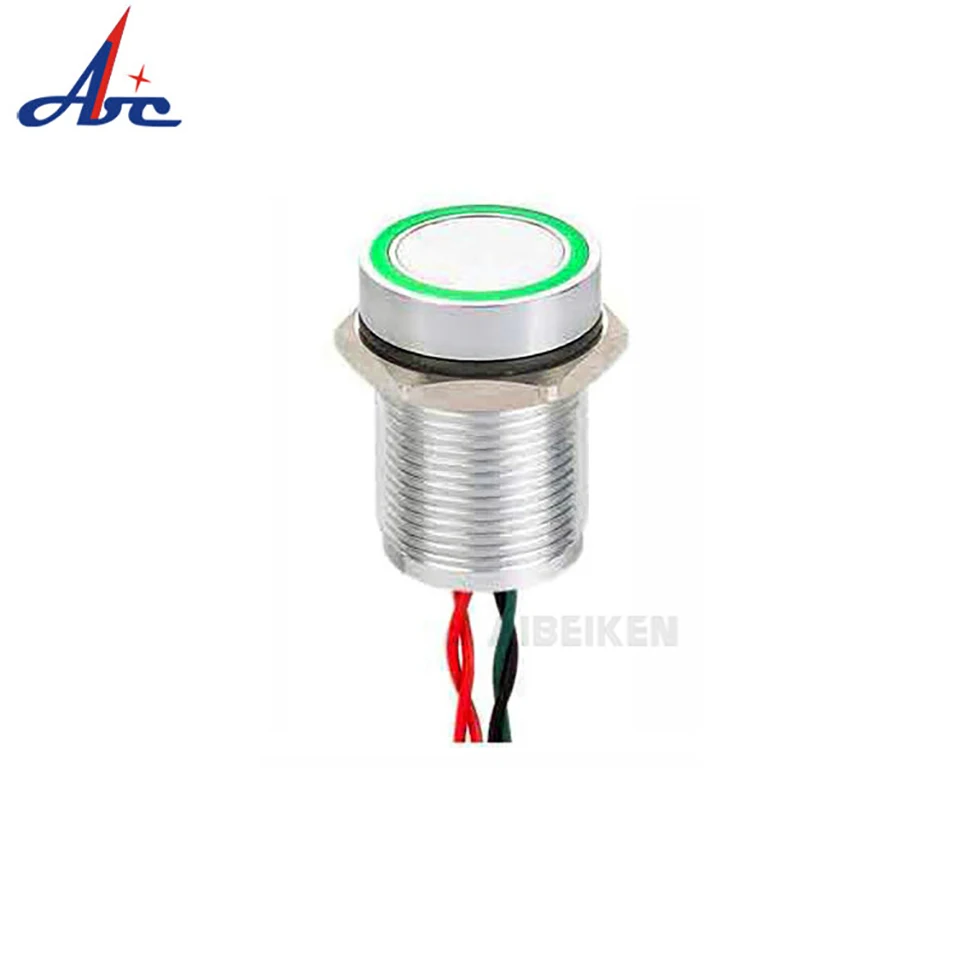 Aibeiken в наличии 12 мм 16 19 металлический пьезо переключатель Водонепроницаемый IP68