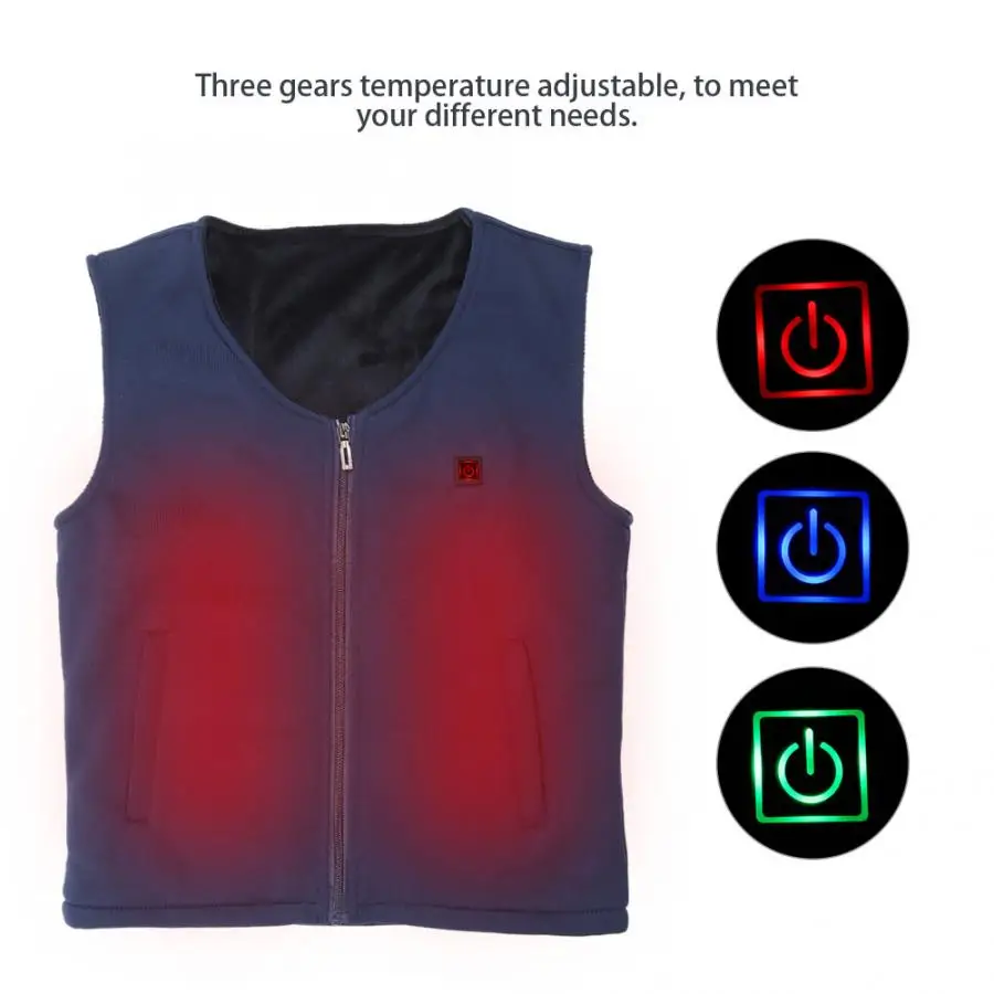 

Support Belt USB Electric Warm Keeping Heating Vest Pain Relief Waistcoat Outdoor Winter Coat Therapy