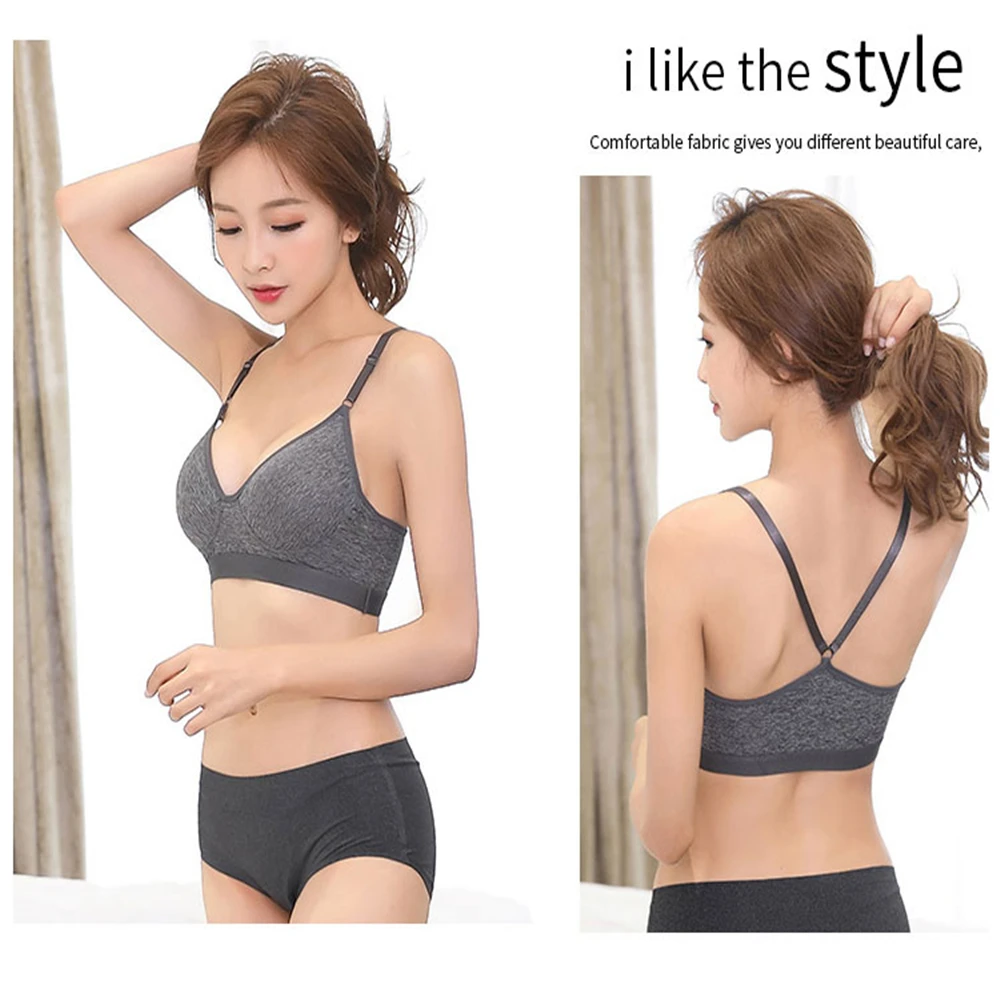 Летняя тонкая чашка для сна без стального кольца бюстгальтер красоты спортивный