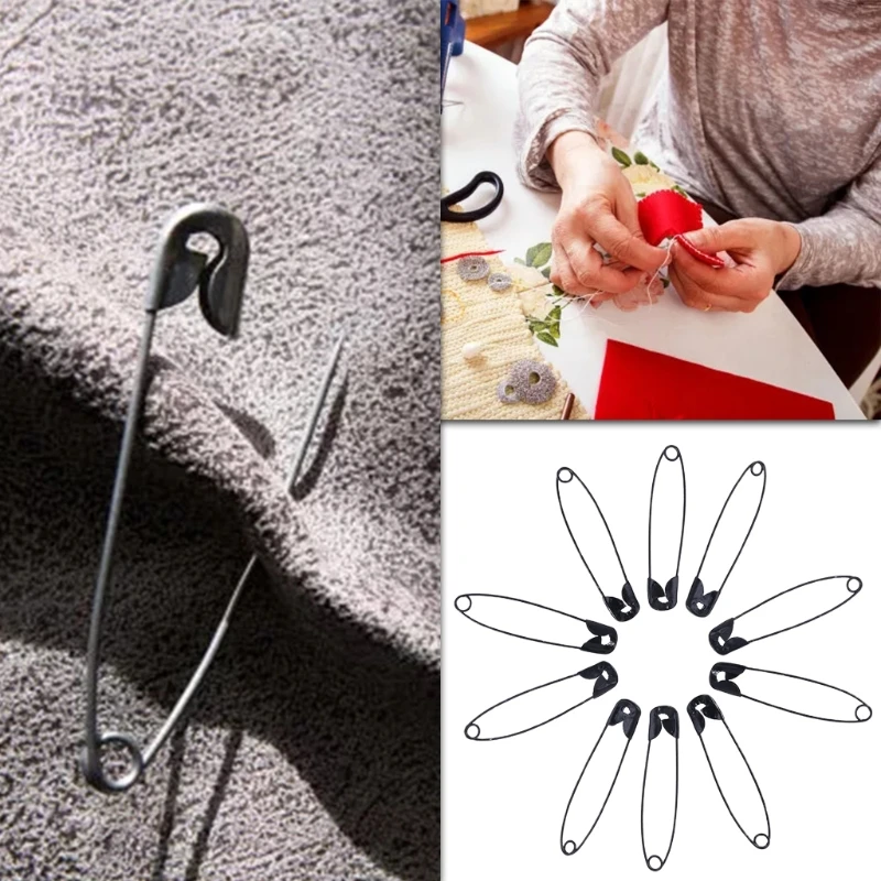 

350pcs Assorted Size Safety Pins Metal Clips Brooch DIY Sewing Tools Apparel Accessories for Clothing Craft With Box
