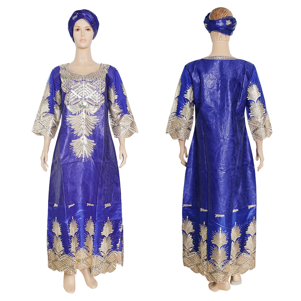 

MD Robe Africaine Femme Plus Size Bazin Riche Dresses For Women Sequin Ankara Long Gowns Wedding Party Boubou American Apparel