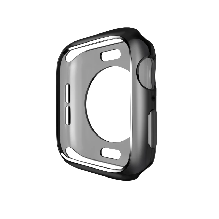 Чехол с рамкой из термополиуретана для Apple Watch, чехол 40 мм, 44 мм, 38 мм, 42 мм, серия 5, 4, 3, 2, 1, защитный чехол, бампер для iWatch, полосы, оболочка