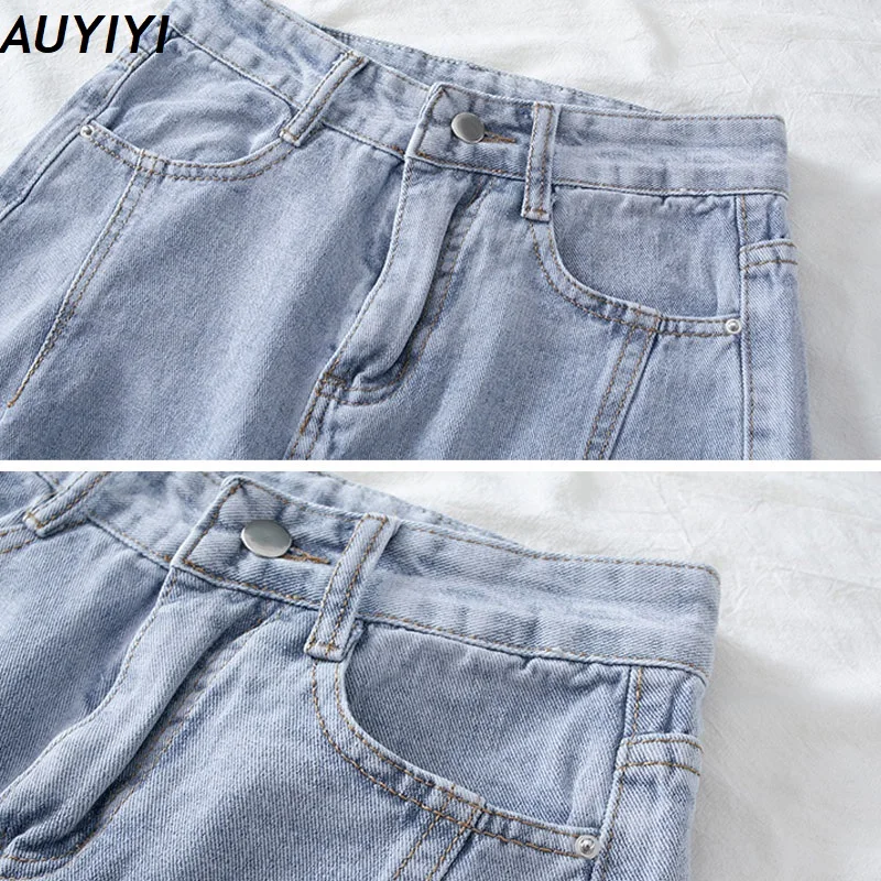 

High Waist Jeans Women Harem Pants Loose Casual Korean Mom Jean Vintage Female Denim Trousers Plus Size Pantalon With Belt New