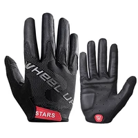 cycling leather gloves touch screen full finger spring autumn outdoor breathable road mountain bike gloves men women nr240