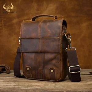 quality leather male casual design shoulder messenger bag cowhide fashion cross body bag 8 tablet tote mochila satchel bag 152 free global shipping