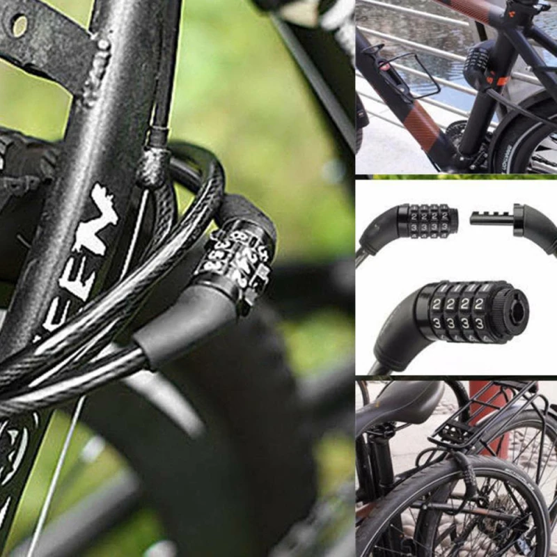 

Anti-theft Bicycle Password Lock Number Combination Bicycle Code Steel Cable Chain Security Lock Outdoors CyclingAccessories