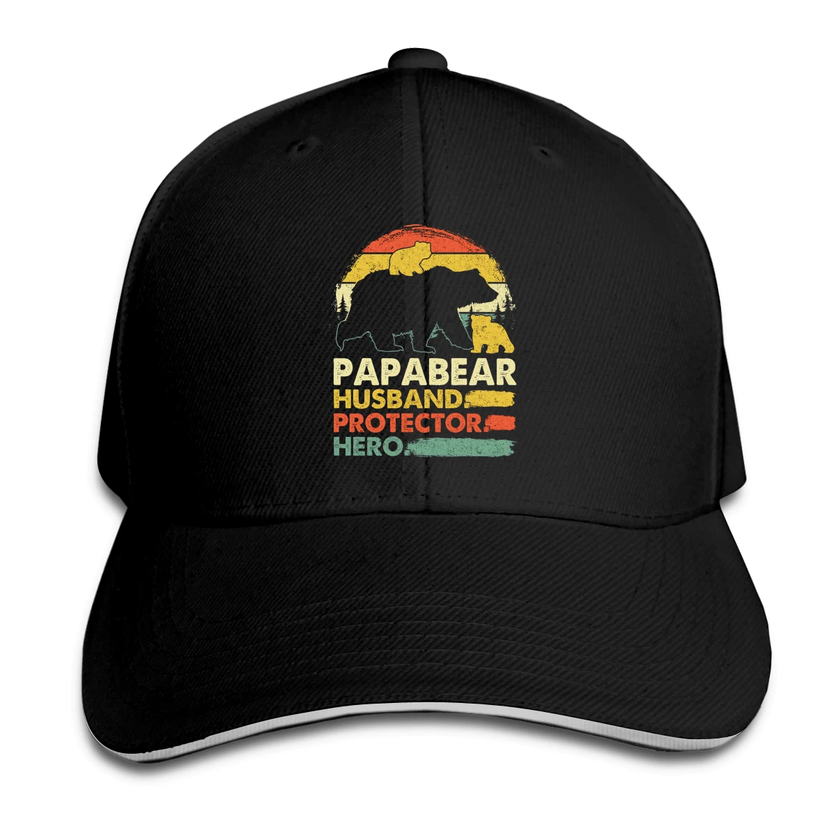 

Papa Bear Husband Hat Baseball Cap for Men Women Fashion Adjustable Sun Hat