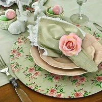 4pcs rose flower napkin rings crafts vine design napkin holder rings table decorations for wedding valentines banquet
