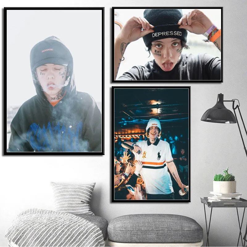 

Lil Xan Rap Hip Hop Music Star Singer Art Canvas Painting Poster Wall Home Decor