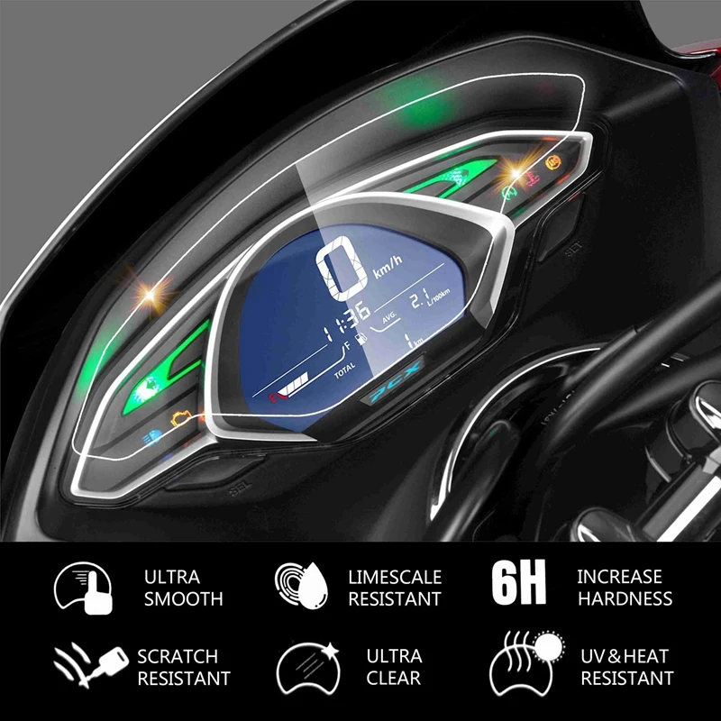 

for HONDA PCX150 2018 2019 Speeeter Sn Blu-Ray Cluster Scratch Protection Film Instrument Dashboard Shield