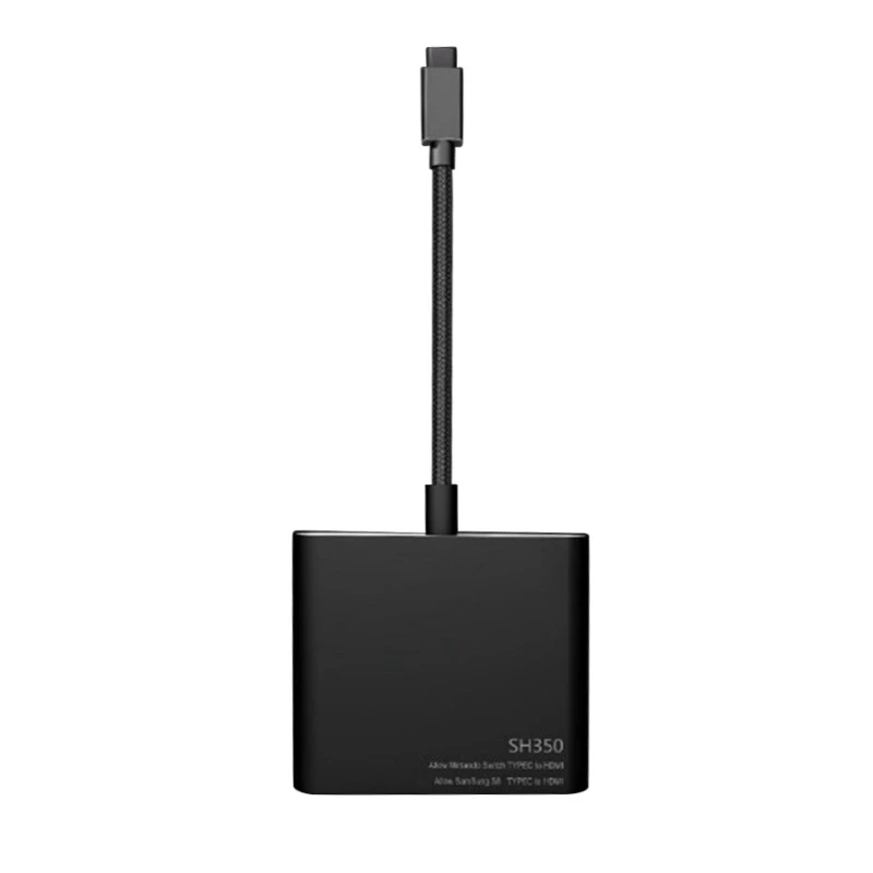 SH350 type C адаптер USB-C к HDMI/USB3.0/type-c конвертер type-C хаб-конвертер портативная