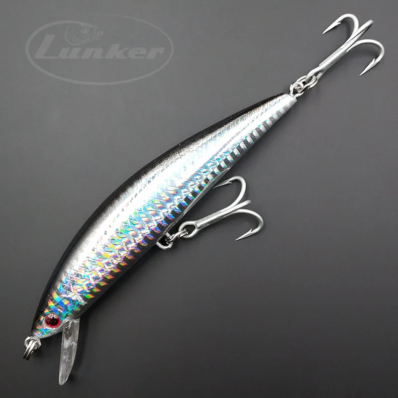 Lunker Тонущая менее 40 г 12 5 см жесткая приманка для морской рыбалки на троллинге в