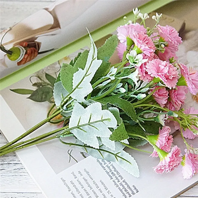 5 шт. цветы маленькое платье с цветочным узором по искусственным шелковым цветам