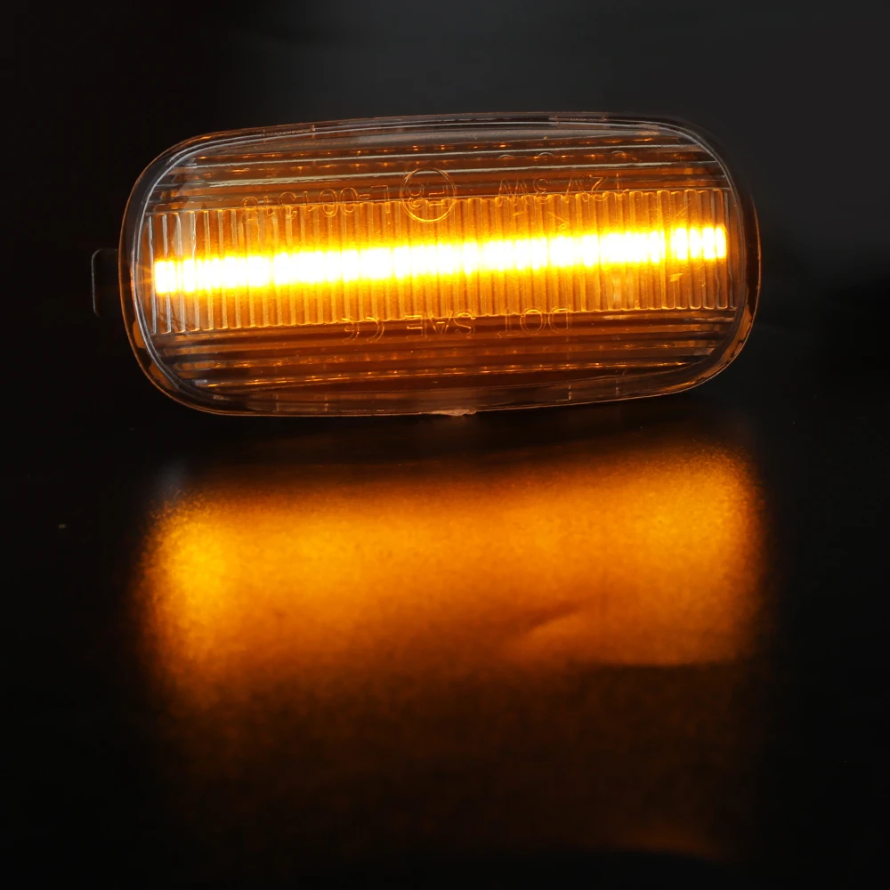 Пара автомобильных динамических светодиодных габаритных огсветильник белого