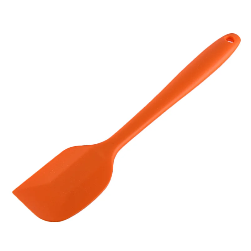 Orange Силиконовая лопатка для торта, скребок для перемешивания масла, щетка для торта, скребок для теста, для выпечки, посуда для выпечки, кухонные инструменты, аксессуары - Цвет: Orange