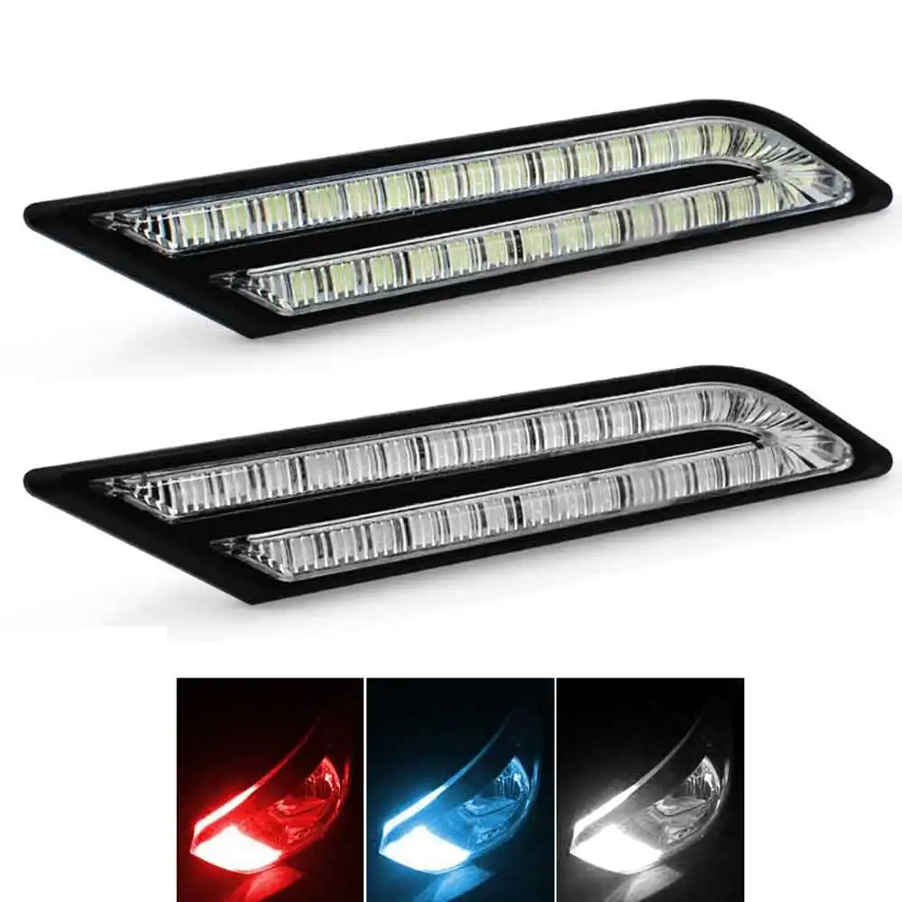 

Cars DRL Daytime Running Lights Car Brake Steering Light Source Car Styling Blade Running Light 12V LED Car Signal Light 2Pcs