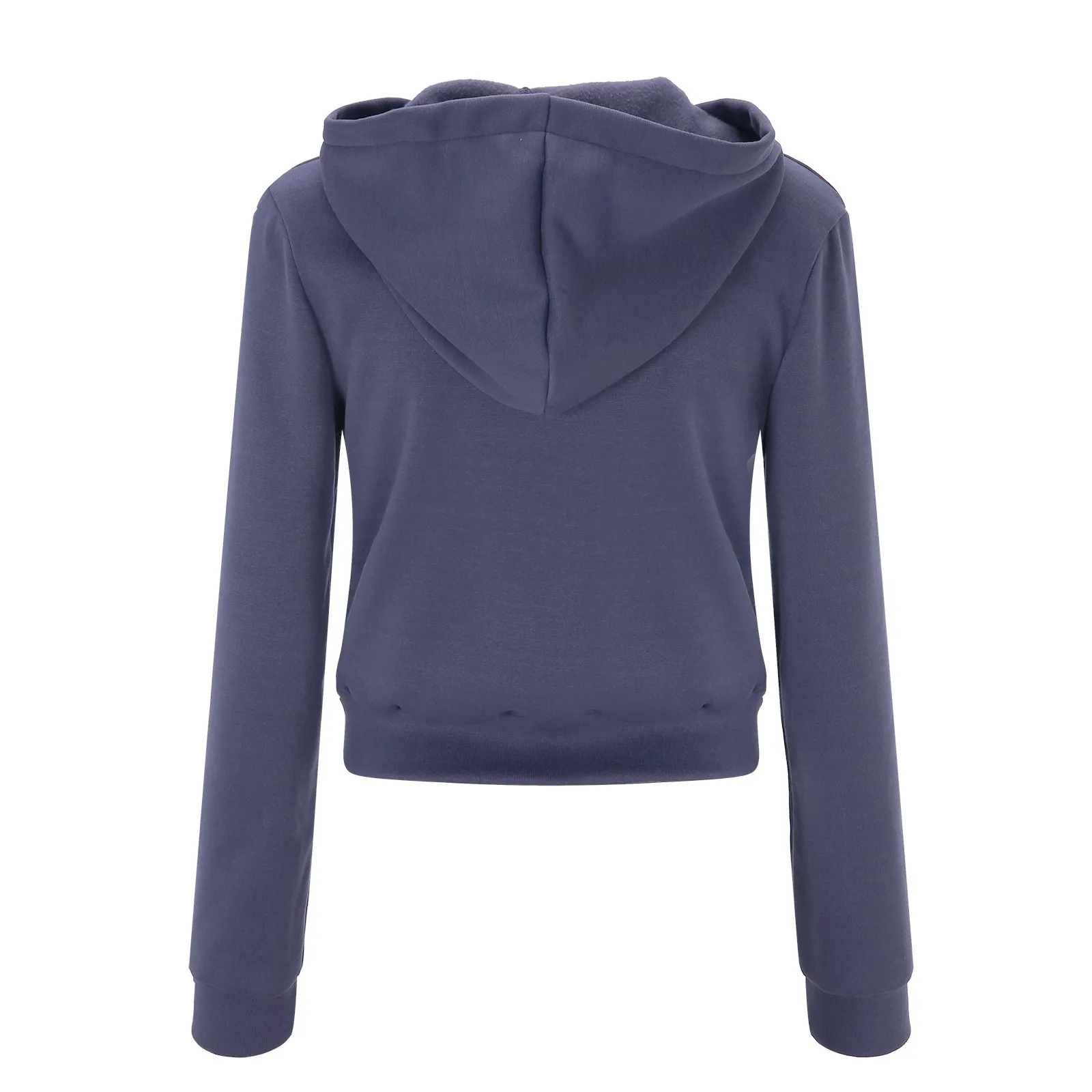 Женская тонкая спортивная толстовка с капюшоном на молнии и длинным