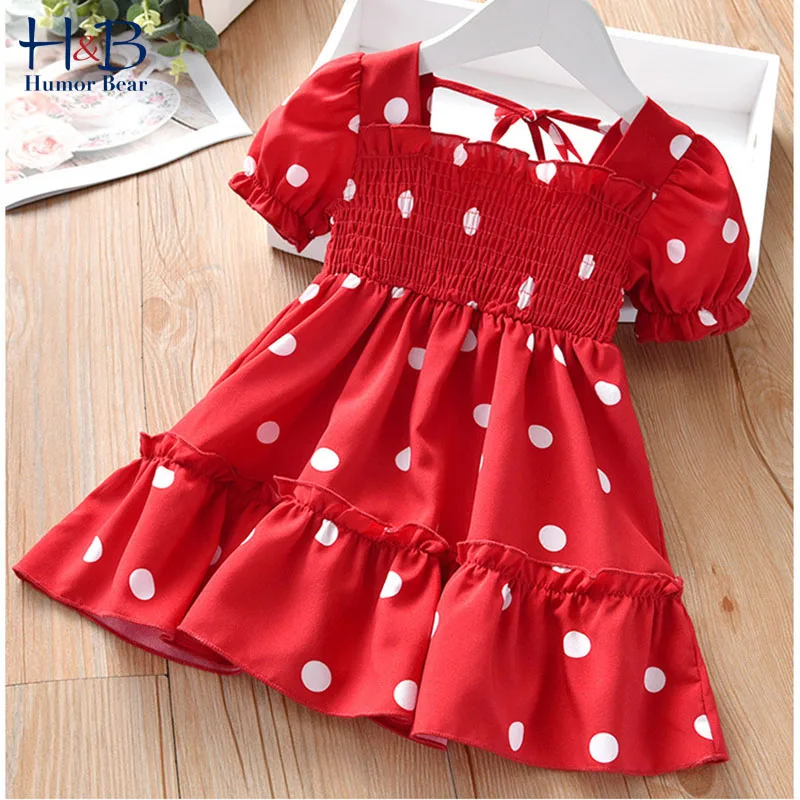 

Humor Bear Girls Dress 2020 NEW Summer Wedding Flowers Sweet Princess Party Dress Fashion Toddler Baby Kids Girls Clothing