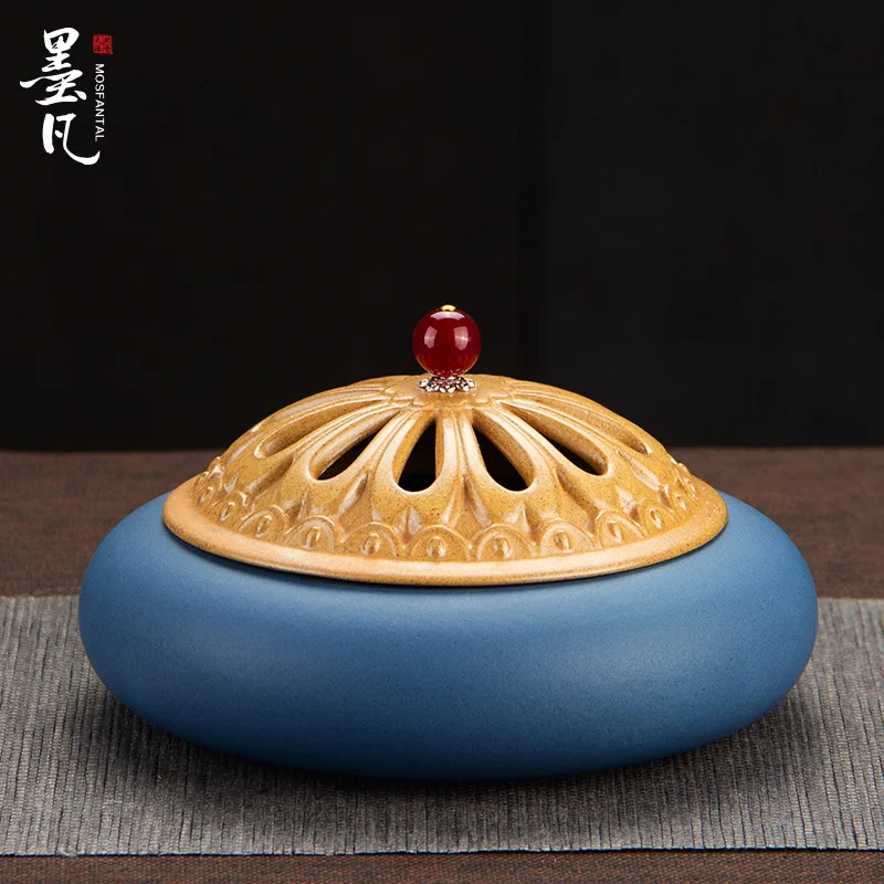 Ретро Керамическая ароматическая горелка большая тарелка для ароматерапии