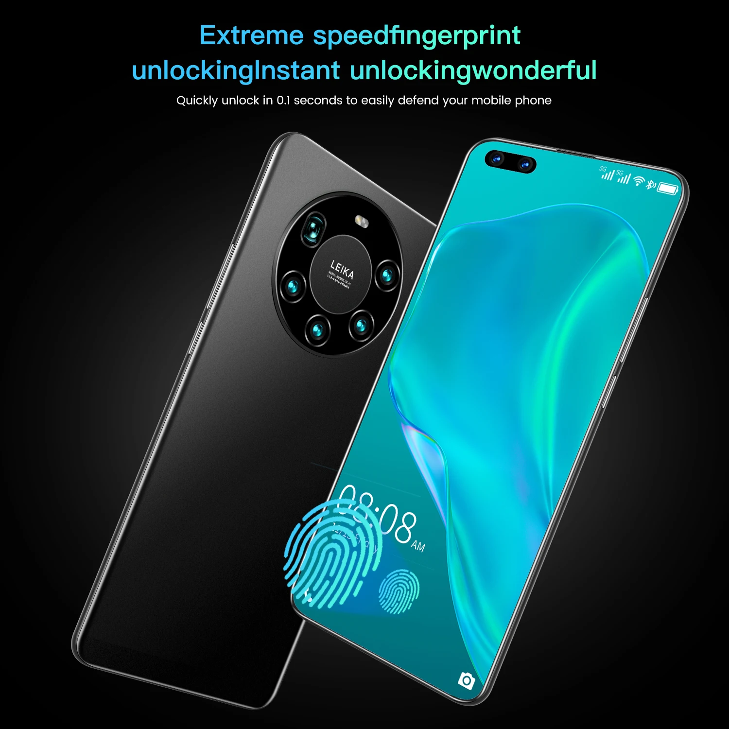 

Mate45 Pro+ 7.2 Inch Global Version Full Screen Cellphone 4G 5G Network Mobile Phone 12+512GB 24MP+48MPCamera Smartphone