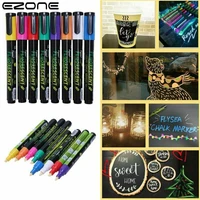 ezone 8 color electronic highlighter set highlighter fluorescent liquid chalk marker pen painting graffiti office supplies gift