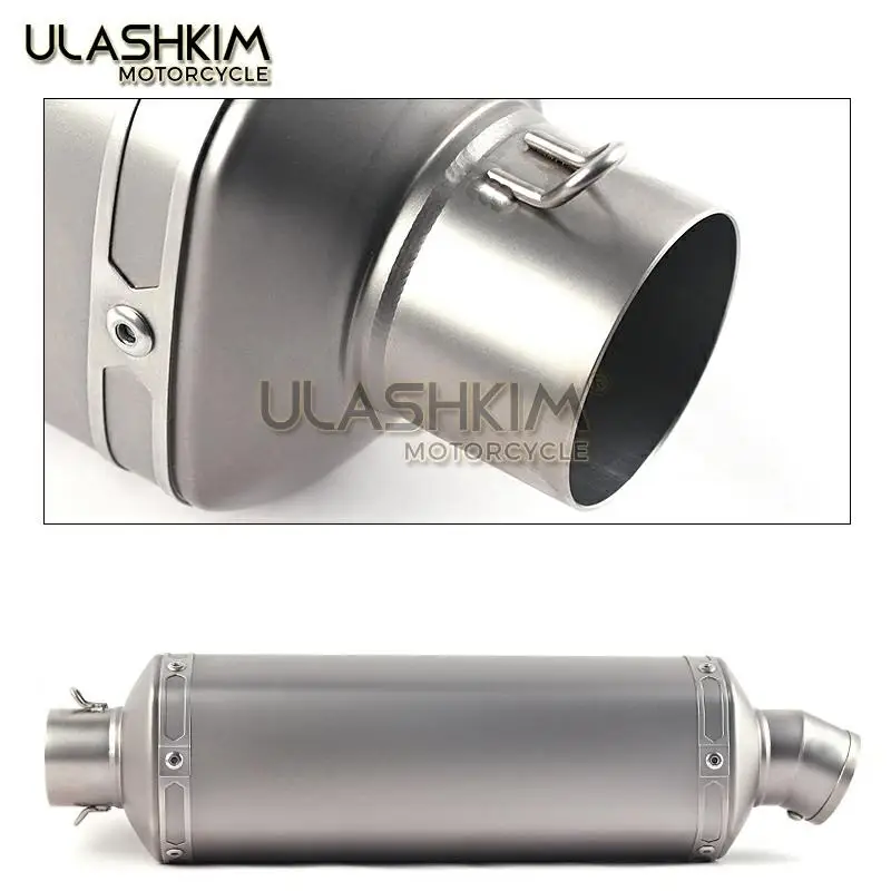 Мотоцикл глушитель 304 нержавеющая сталь полная система без шнуровки Средний piope