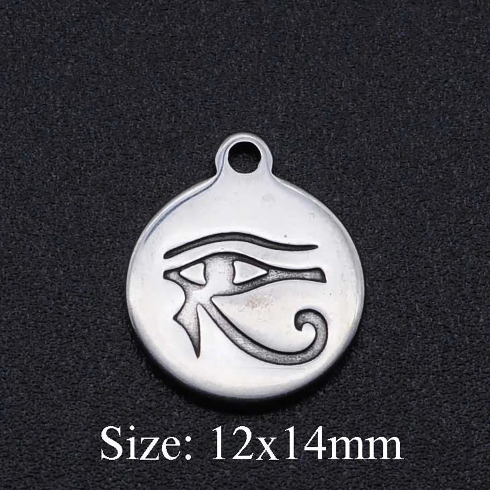 5 шт./лот 100% нержавеющая сталь Horus'eye DIY Шарм кулон оптовая продажа браслет делая