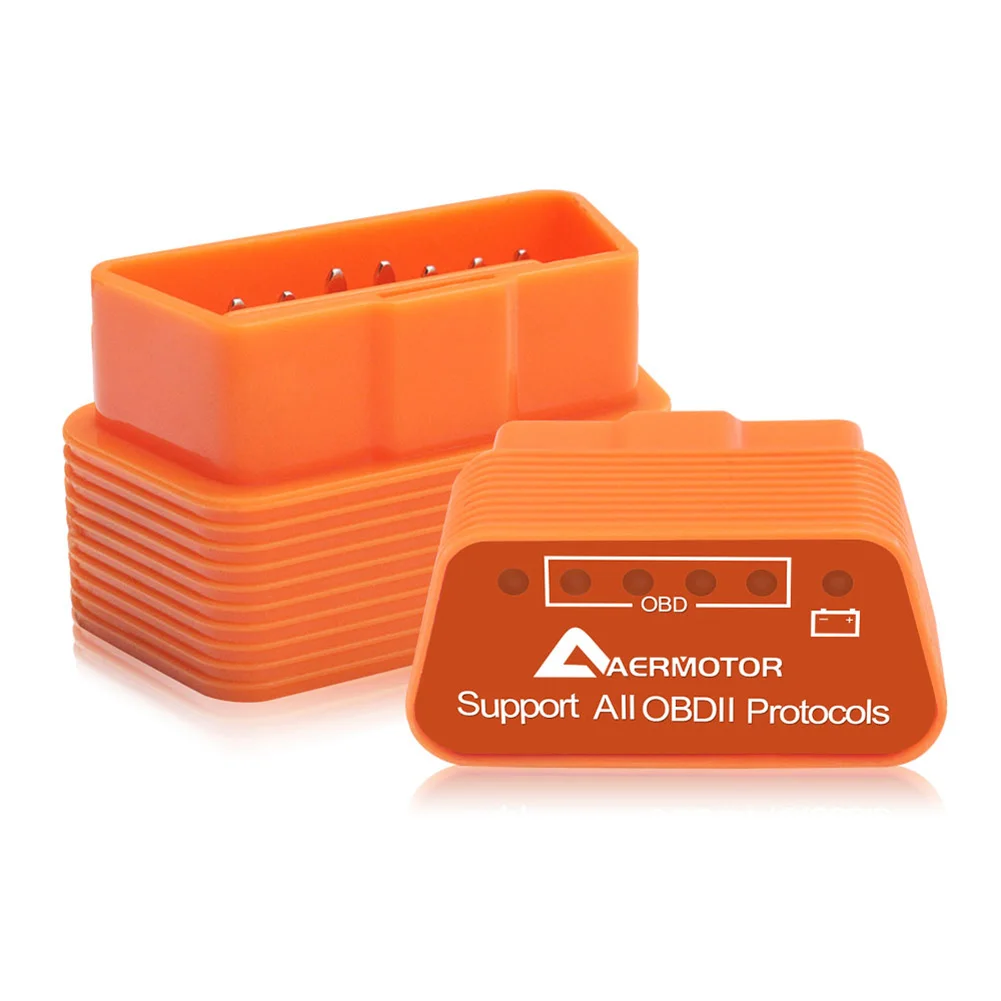 Aermotor WIFI OBD2 ELM327 Bluetooth 4.0 Suitable Scanner Car Diagnostic adapter for Android & Apple Fault Detector | Автомобили и
