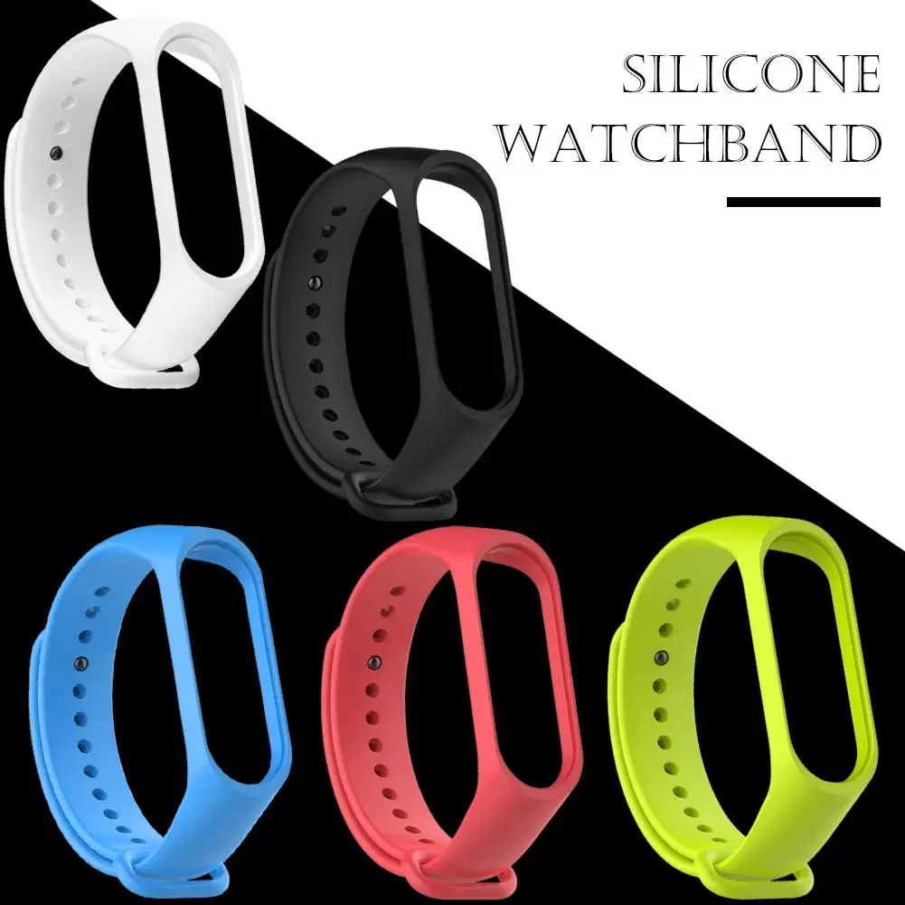 Силиконовый ремешок на запястье браслет ремень для Xiaomi Mi Band 4 браслеты глобальной