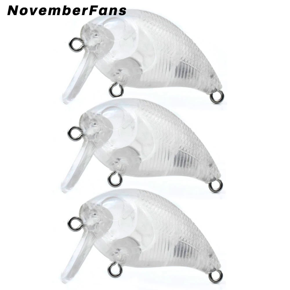 

NovemberFans 20 шт./лот мини-кренкбейт, неокрашенные воблеры, искусственные приманки для рыбалки, 4,5 см, 6,1 г, плавающий кренкбейт, рыболовная снасть для окуня