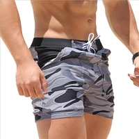 mens swimming trunks summer swimming fitness shorts mens fashion sports beachwear quick drying stretch beach pants