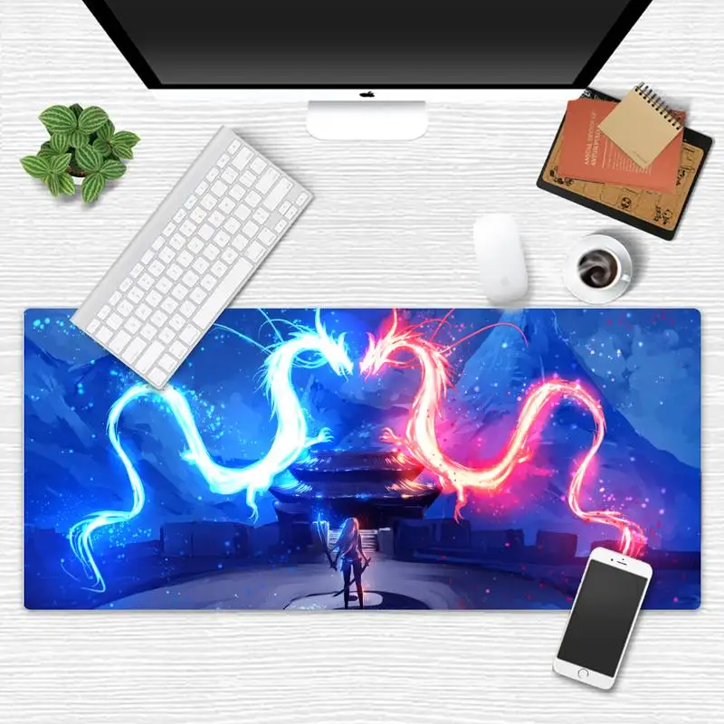 

Dragon Laptop Gaming Mice Mousepad X XL XXL Non-slip Cushion Thickness 2mm