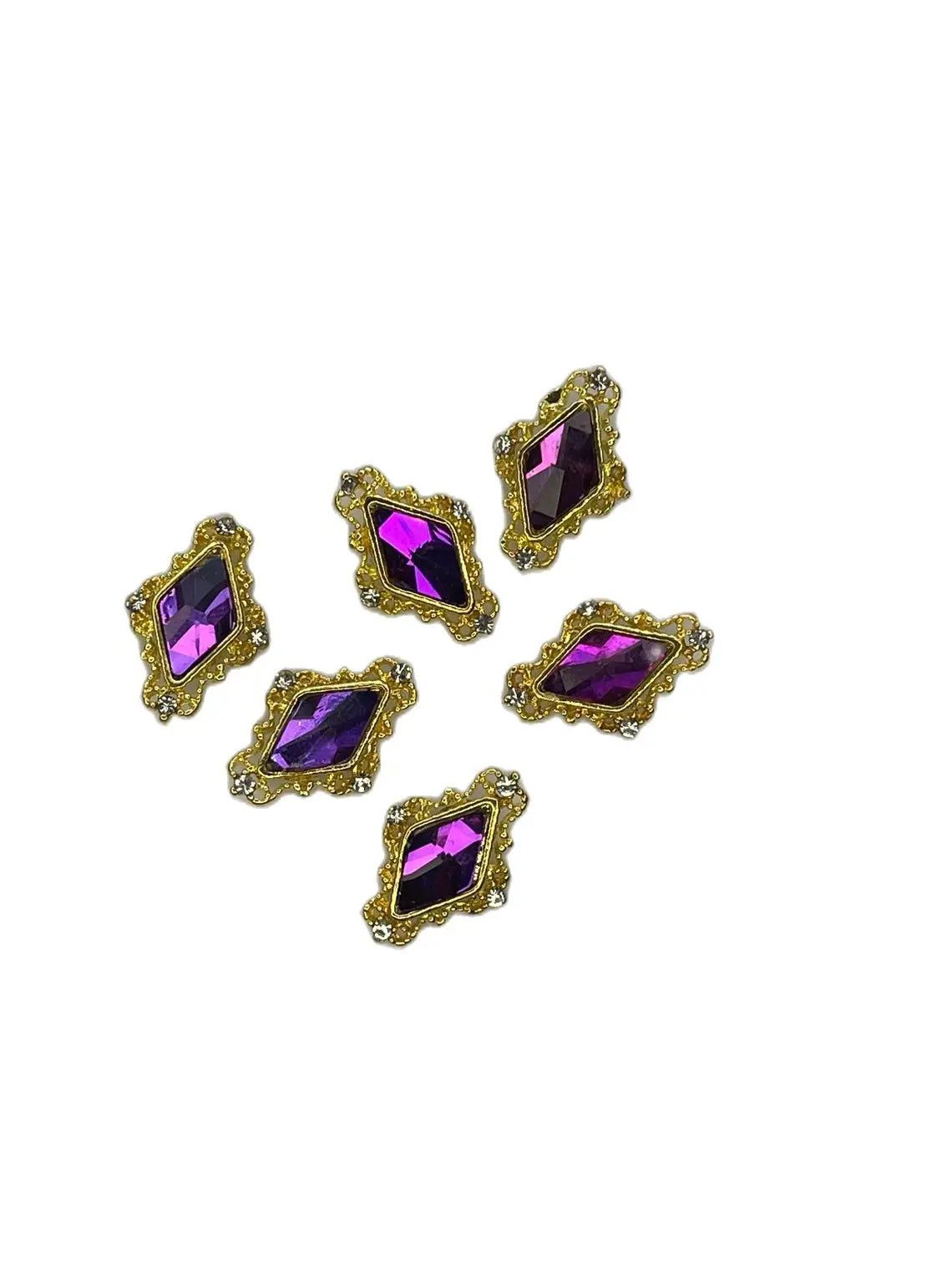 100 шт. Заколдованная оправа/золотая корона с сердцем Принцесса Королева стразы