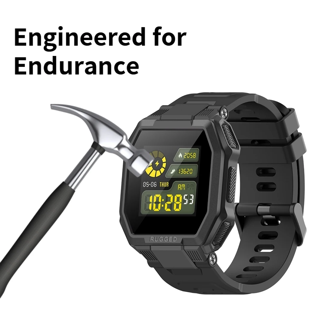 Смарт-часы Blackview R6 сенсорный экран 1 3 дюйма IP68 Bluetooth пульсометр | Электроника