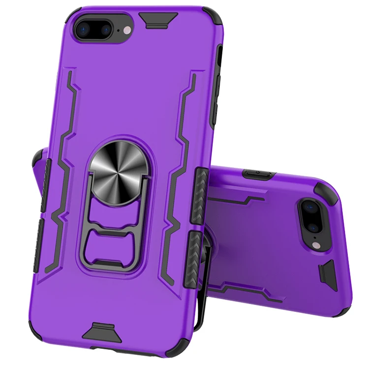 Бронированный магнитный металлический чехол с кольцом для iPhone 6 6S 7 8 PLUS X XS MAX XR 11 Pro