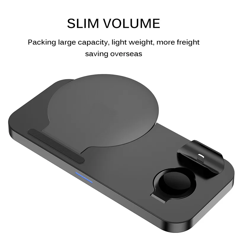 

10W Fast Wireless Charger 3 in 1 Dock Station Fast Charging for iPhone XR XS Max 8 for Apple Watch 3 4 5 for AirPods for Samsung