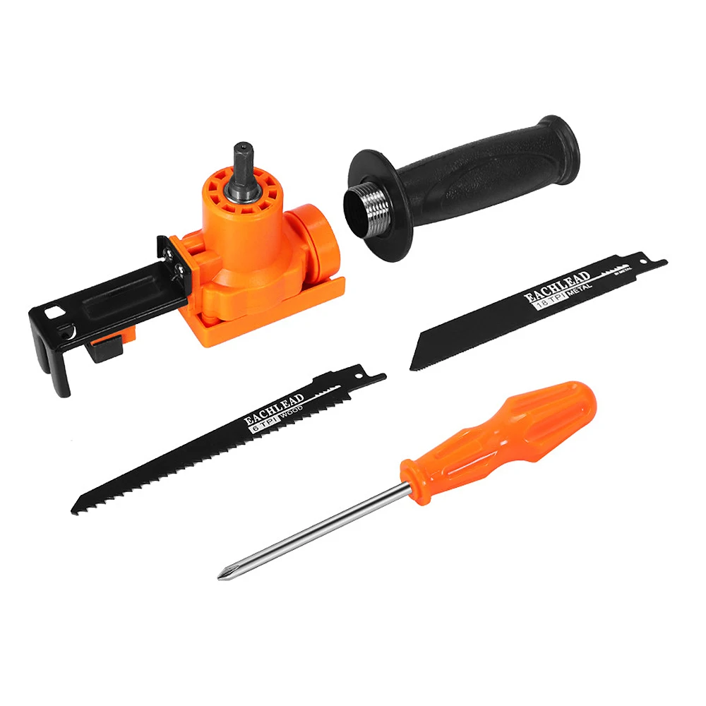 Reciprocating Saw Attachment Adjustable Anti-Skid Practical Safe Versatile Electric Drill Adapter Kit For Wood Metal Cutting | Инструменты