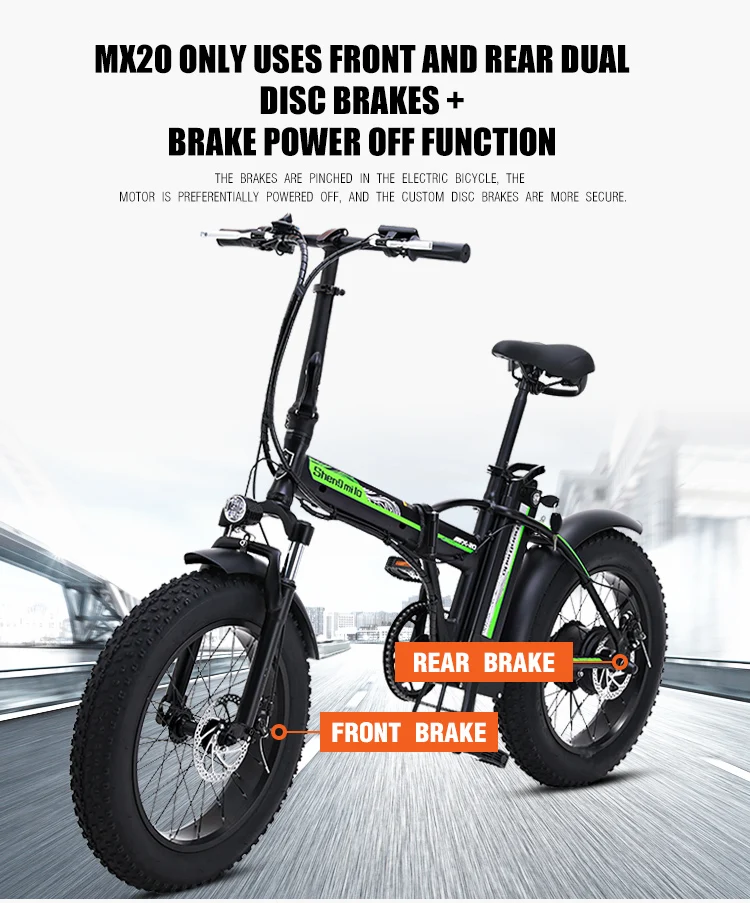 Электрический велосипед 20 дюймов ebike 48V500W Электрический горный велосипед электрический складной велосипед 4,0 fat tire bicicleta eletrica пляжный Электрический велосипед