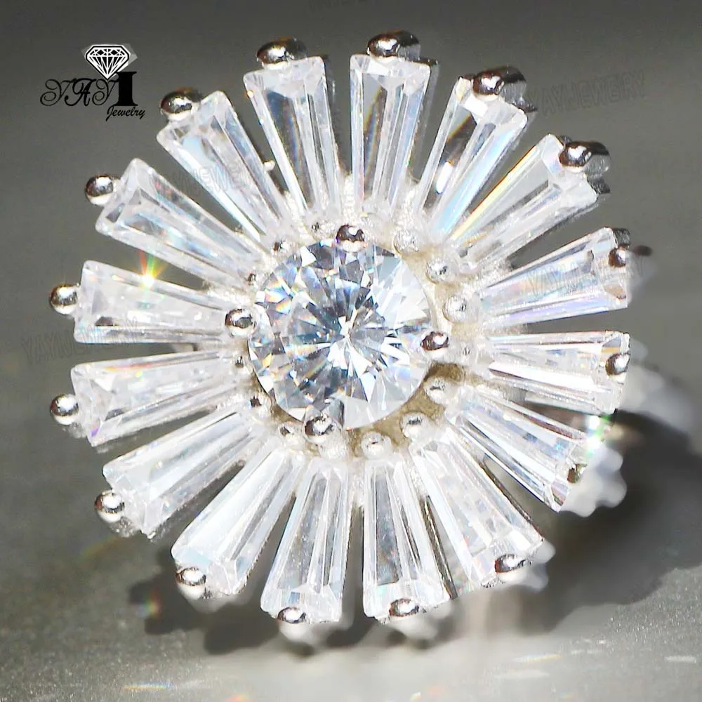 

Набор ювелирных украшений YaYI, с когтями, с белым кубическим цирконием, серебряного цвета, для помолвки, свадебной вечеринки, с листьями, Пода...