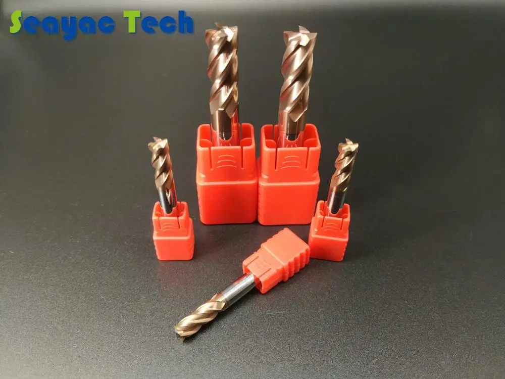 

Solid Carbide Tungsten carbide endmill HRC55 AlTiSiN coated standard end mill cutter/ milling cutters