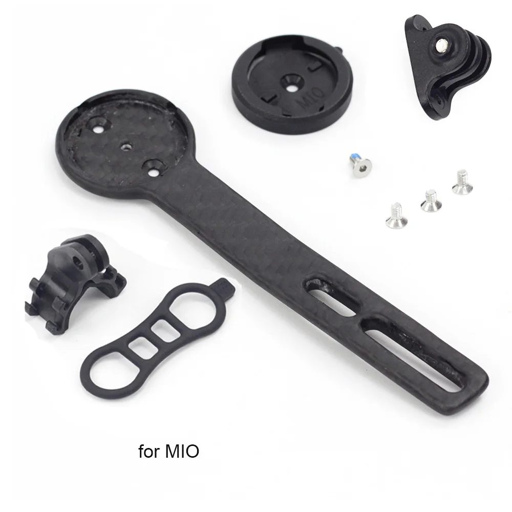 for mio gopro Silverock карбоновое компьютерное крепление для интегрированного руля GARMIN 1000 I gps порт Wahoo Bryton MIO руль спереди gps Держатель - Цвет: for mio gopro