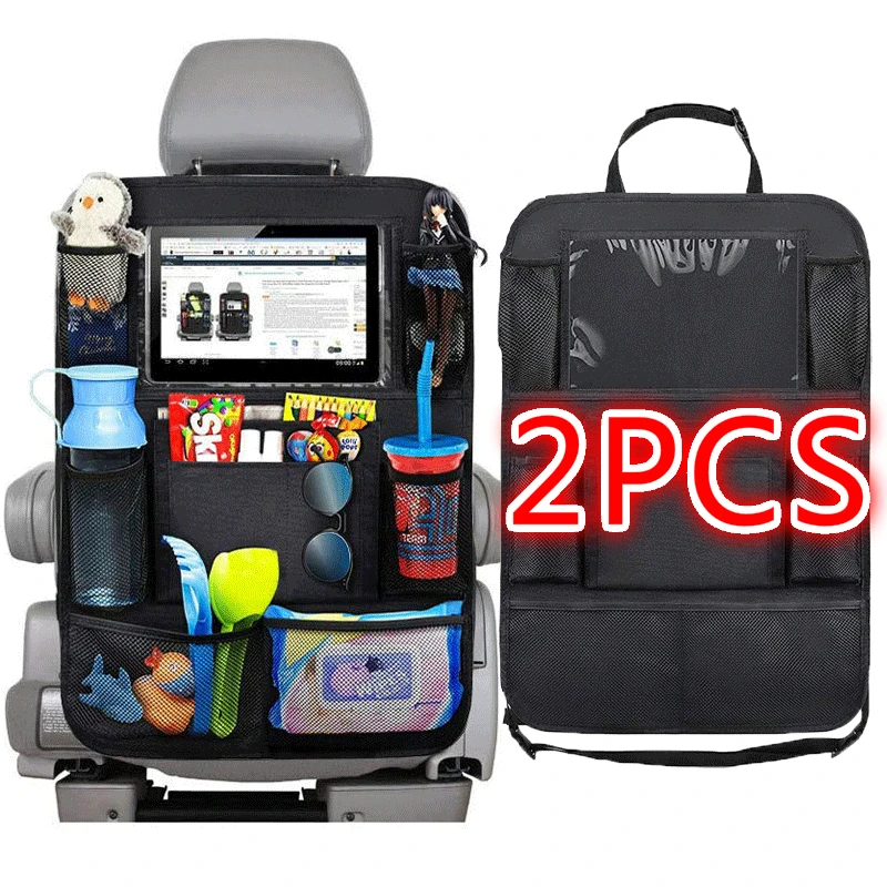 new arrival convenient car seat back organizer multi pocket storage bag box case car storage bag tablet holder storage organizer free global shipping