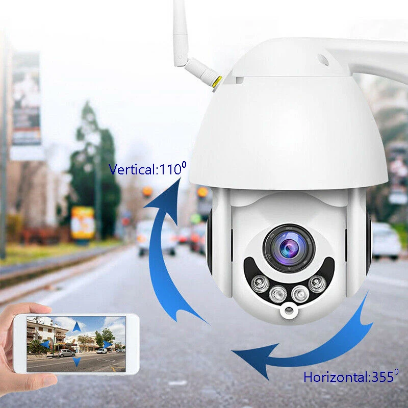 1080P 4X оптическая фокусировка PTZ IP камера наружная скорость полусфера
