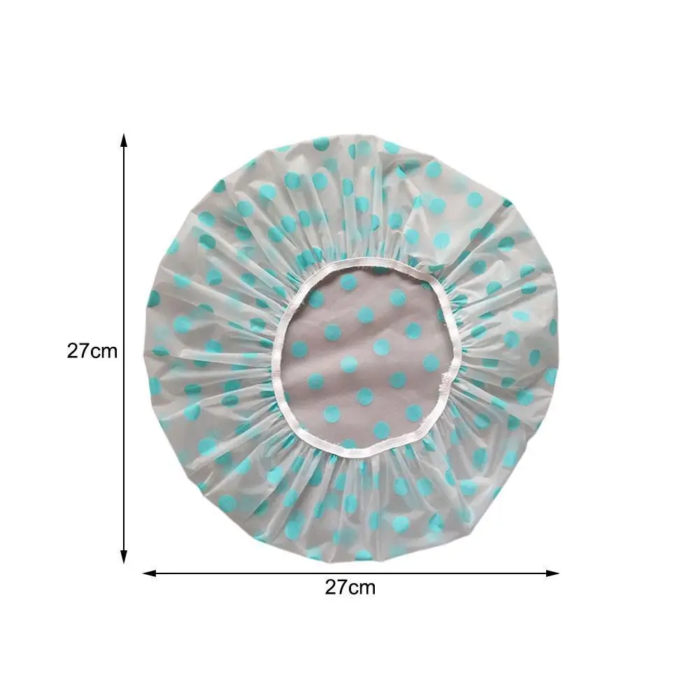 

1pcs Shower Cap Wave Point Bath Cap Waterproof And Elasticity Oil Women Bath Bathroom Shower Accessories Hat Reusable Produ X4L3