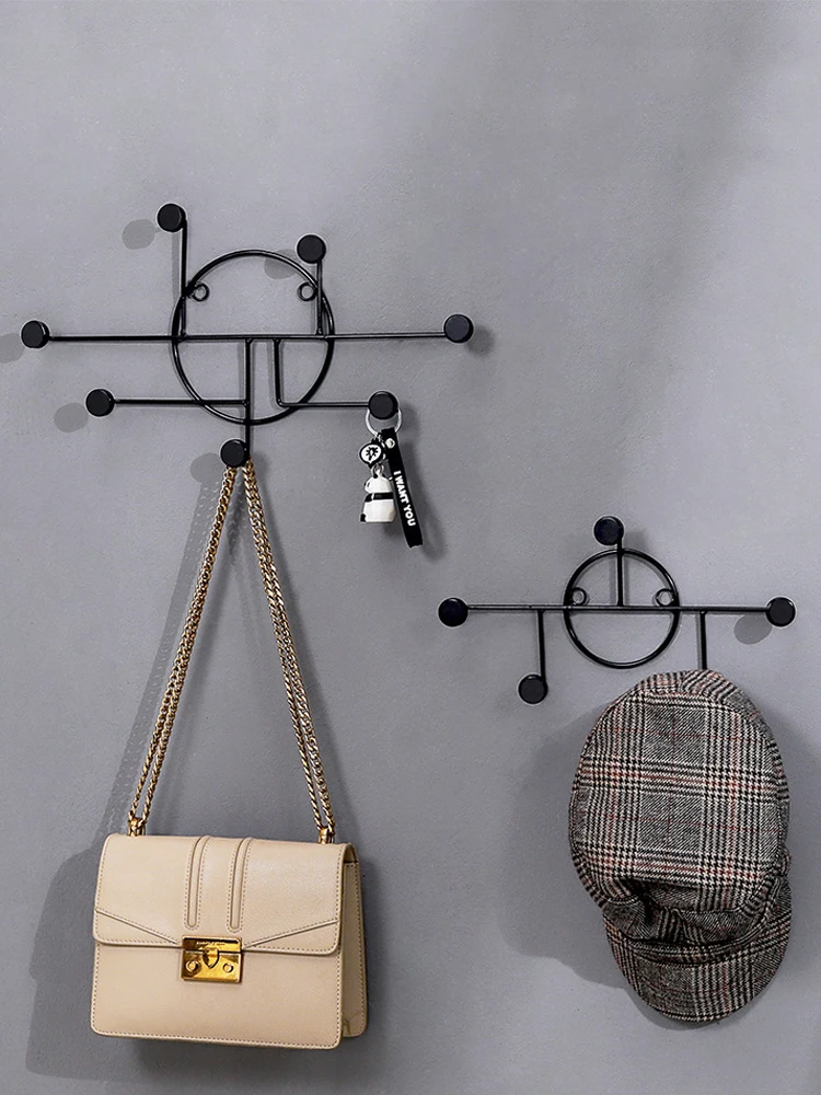 Золотистый геометрический настенный крючок в скандинавском стиле подвесной для