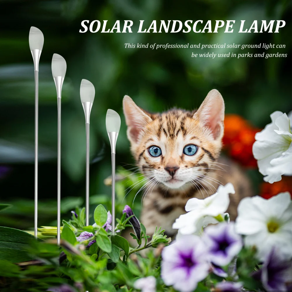 

1pc LED Yard Lawn Light Practical Outdoor Landscape Light for Yard (White)