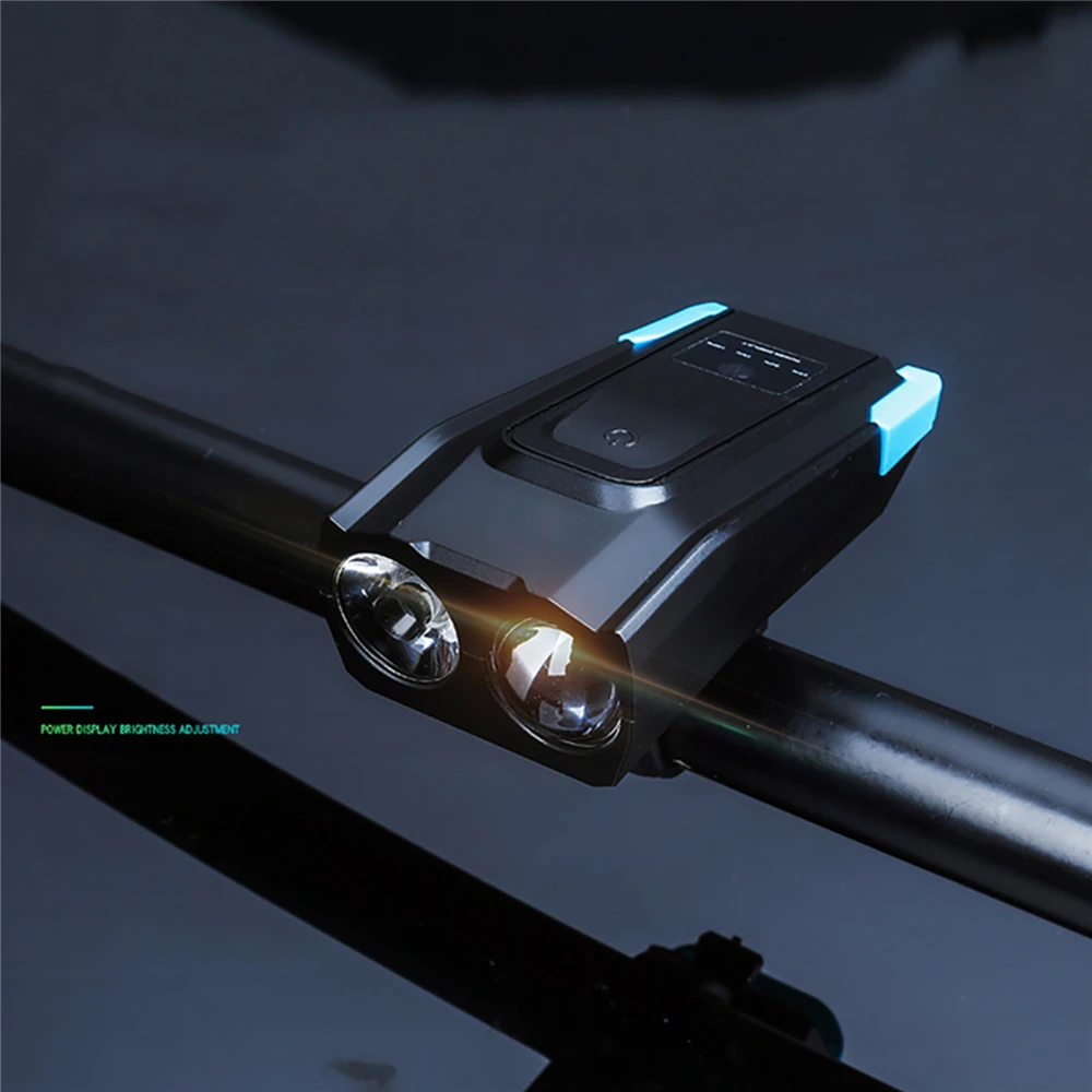 

2000 мАч велосипедный передний головной светильник мощный фонарь с рожком для горного велосипеда аксессуары